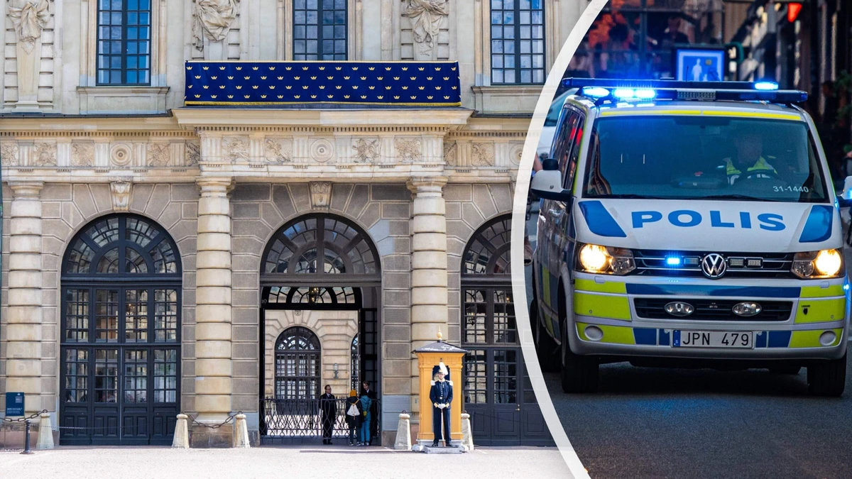 ’Man met mes neergeschoten bij koninklijk paleis in Stockholm: gedroeg zich agressief’