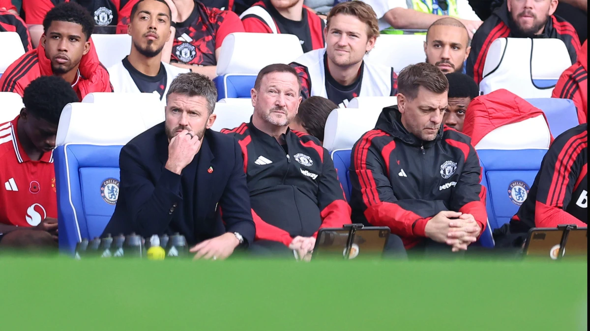 Donkere wolken boven het hoofd van ManU-coach Michael Carrick na nederlaag bij Chelsea, ook stadgenoot City onderuit