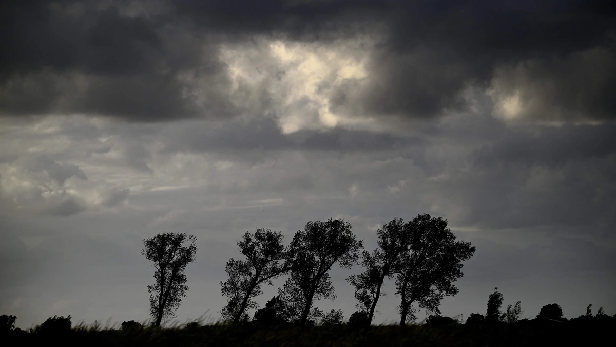 Regen, harde wind en veel bewolking; hier in Nederland is er zelfs kans op onweer