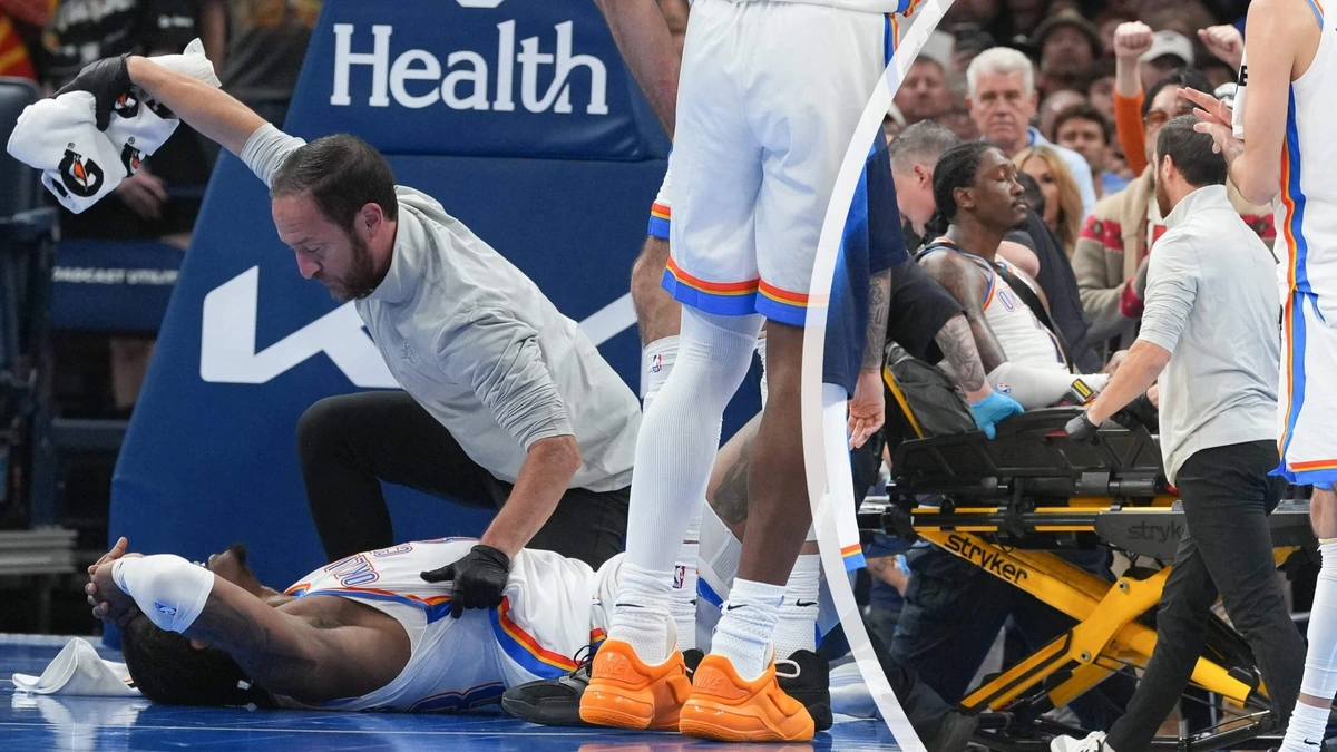 Paniek in NBA om horrorblessure: voet bungelt onder been nadat speler verkeerd terechtkomt