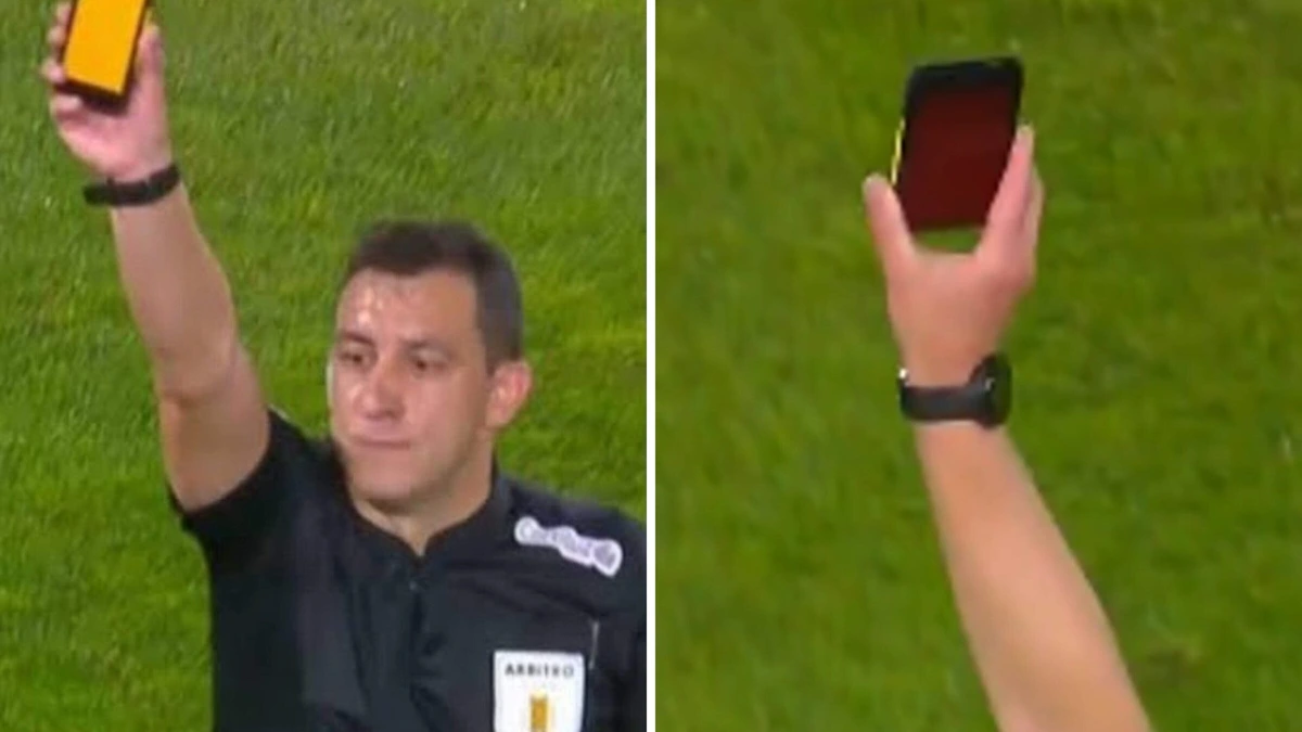 De toekomst van het voetbal? Experiment met digitale gele en rode kaarten zorgt voor chaos bij spelers en fans