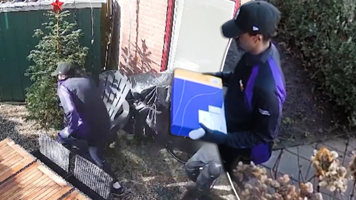 Bewakingsbeeld: hondsbrutale mannen overvallen moeder en zoon in huis Almere-Haven