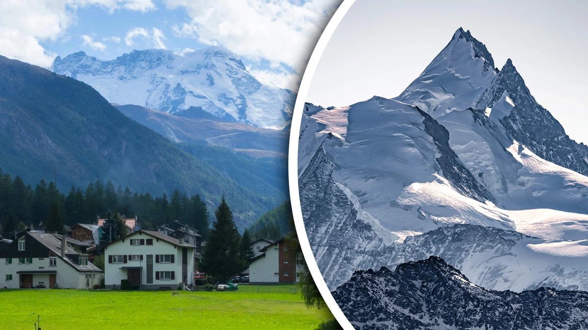 Dorp in Alpen dreigt bedolven te worden: ijsmassa verschuift 20 centimeter per dag