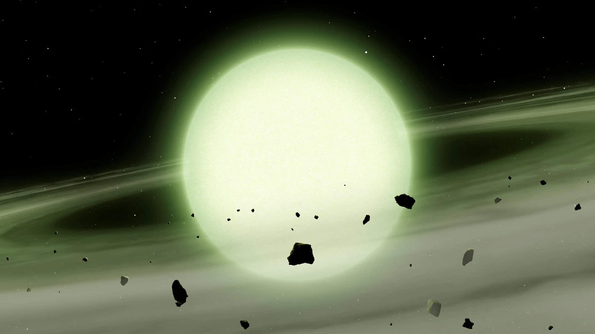 Astronomen ontdekken eerste groene ster die rondcirkelende planeten ’opeet’