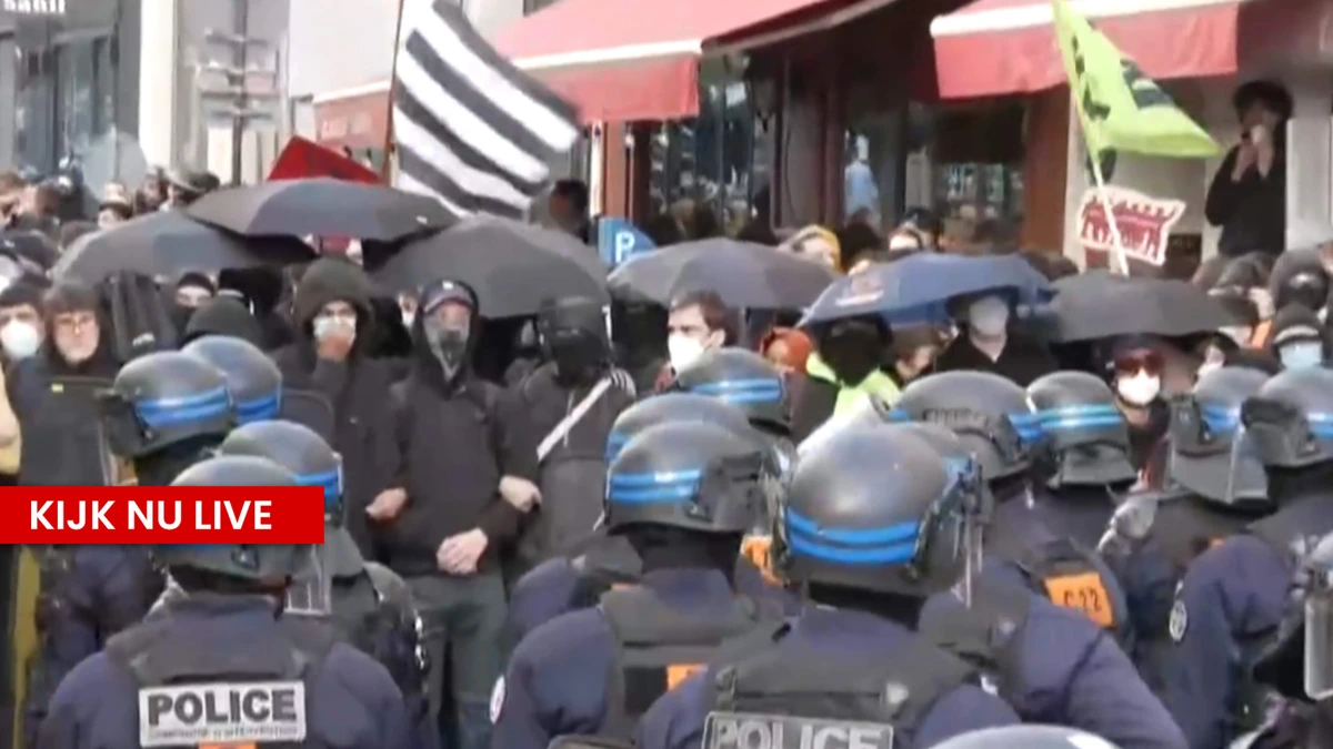 KIJK LIVE: Chaos op Parijse straten tijdens nieuwe protesten