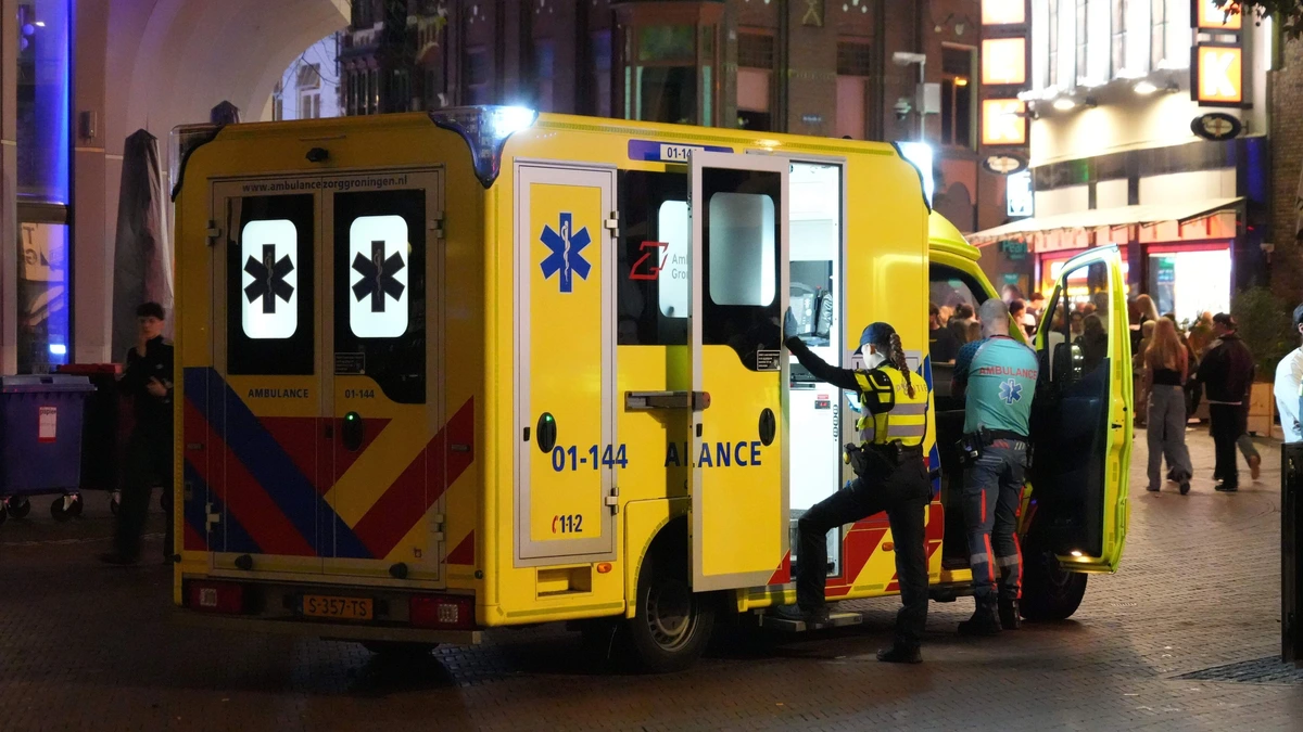 Steekpartij op Grote Markt in Groningen, politie houdt verdachte aan