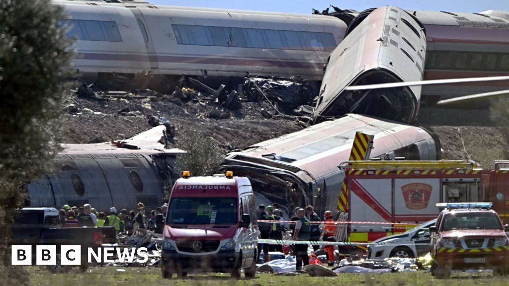 High-speed train crash kills at least 68 people in Spain